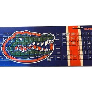 Florida Gators Wireless USB Keyboard -Full Numbers Pad  NO DONGLE Untested